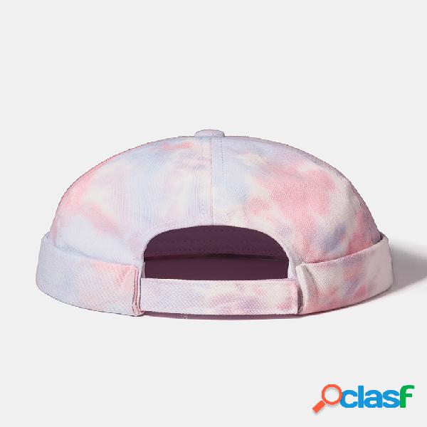 Hombres y Mujer Tie-dye Cráneo Cap Beanie Brimless Sombrero