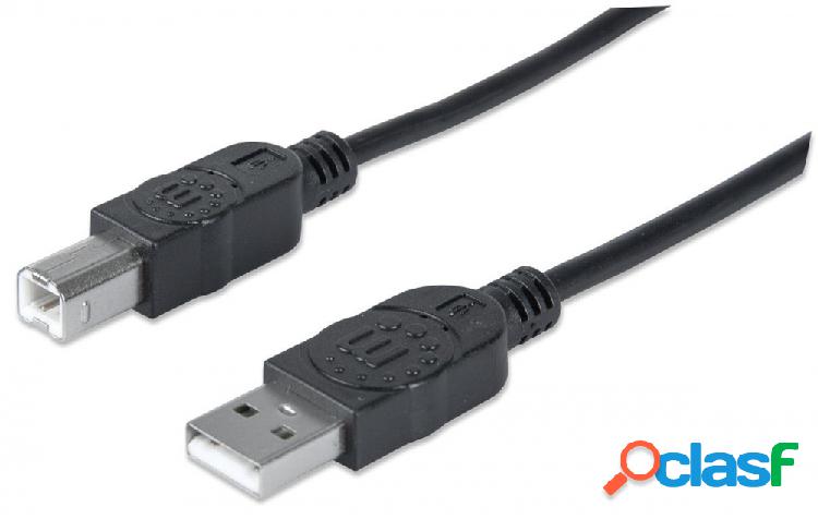 Manhattan Cable USB de Alta Velocidad, USB 2.0 A Macho - USB