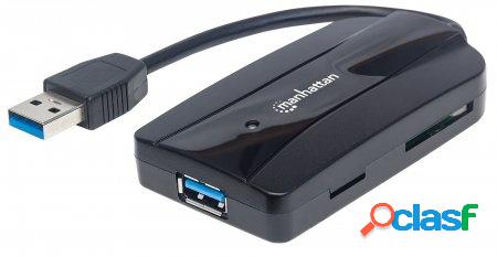 Manhattan Hub USB 3.0 de Supervelocidad, 3x USB A, 5000