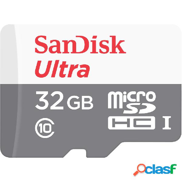 Memoria Flash SanDisk Ultra, 32GB MicroSDHC UHS-I Clase 10,
