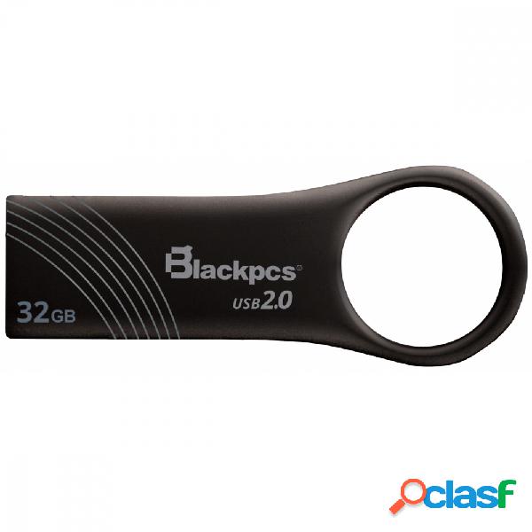 Memoria USB Blackpcs MU2102, 32GB, USB 2.0, Gris
