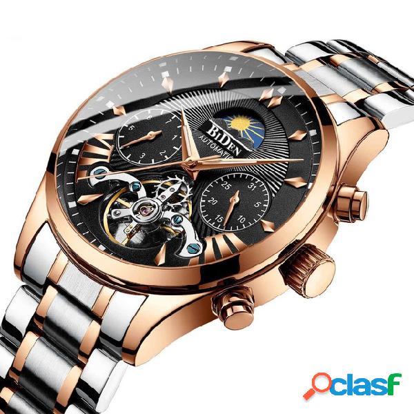 Moon Phase Automatic Mecánico Reloj multifunción