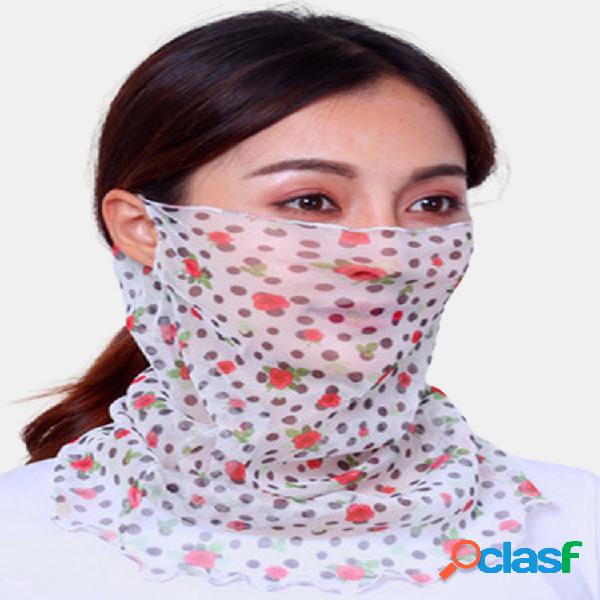 Mujer Cara fina transpirable Mascara Velo de equitación