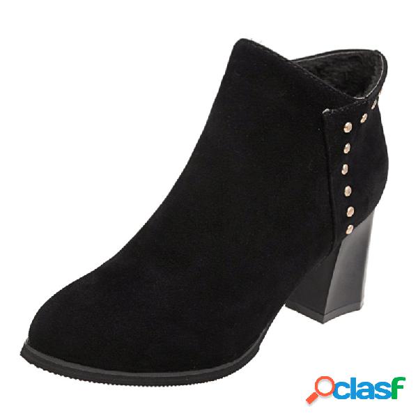 Mujer Martin de estilo británico de tacón alto Botas
