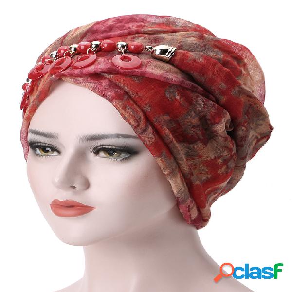 Mujeres Bali hilo collar bufanda corbata étnica turbante