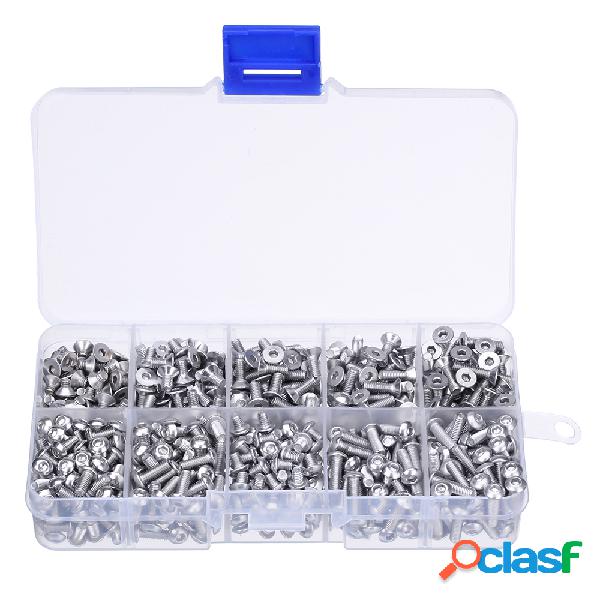 Suleve ™ M3SH9 700Pcs M3 304 Máquina de acero inoxidable