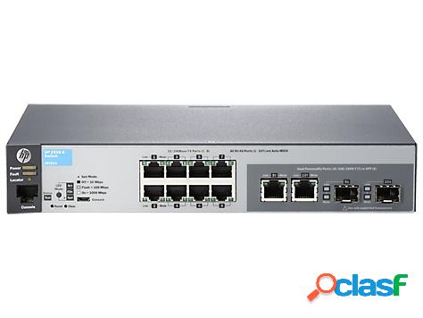 Switch HPE Fast Ethernet 2530-8, 8 Puertos 10/100Mbps + 2