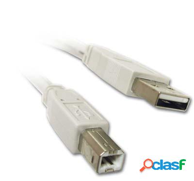 Vorago Cable USB A Macho - USB B Macho, 2 Metros, Gris