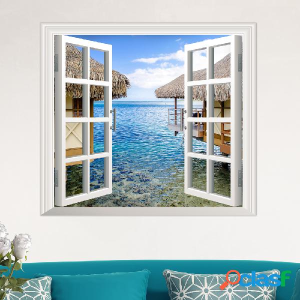 3D Ventana Artificial Ver 3D Wall Decals