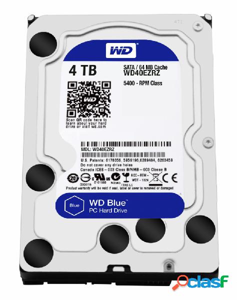 Disco Duro Interno Western Digital WD Blue 3.5'', 4TB, SATA