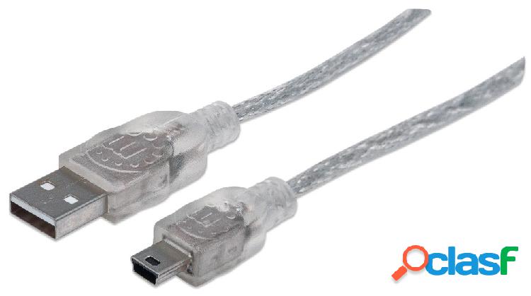 Manhattan Cable USB Macho- USB Mini Macho, 1.8 metros,