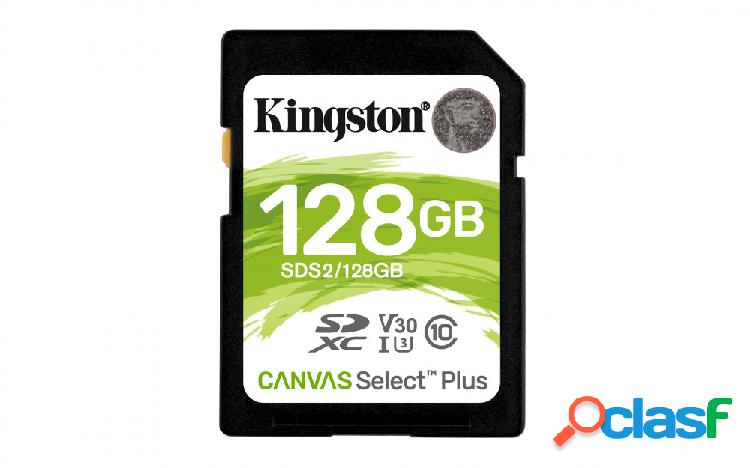 Memoria Flash Kingston Canvas Select Plus, 128GB SDXC UHS-I
