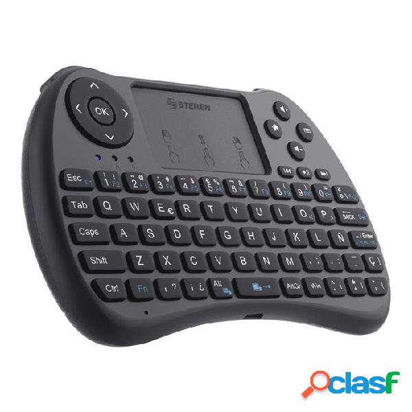 Mini Teclado Steren RM-325 con Panel Touch, RF Inalámbrico,