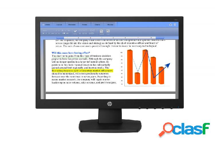 Monitor HP V194 LED 18.5'', HD, Widescreen, Negro
