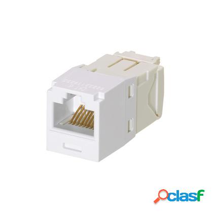 Panduit Jack de Red Cat6 de 8 Posiciones, RJ-45, Blanco