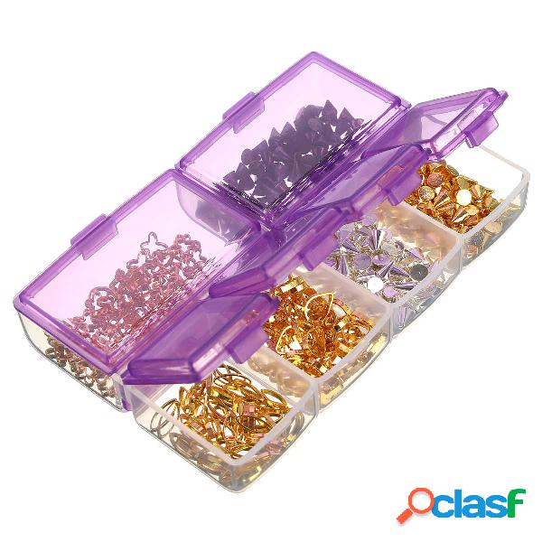 Vacío Compartimiento Almacenamiento Caja Caja Nail Tip