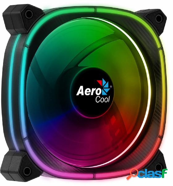 Ventilador Aerocool Astro 12 RGB, 120mm, 1000RPM, Negro