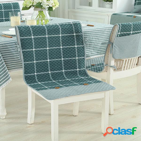1 pieza funda simple para silla a cuadros, sala de estar,