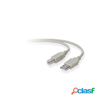Belkin Cable USB A Macho - USB B Macho, 3 Metros