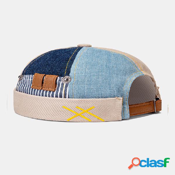 COLLROWN Men & Mujer Patchwork Color Casual Fashion Brimless