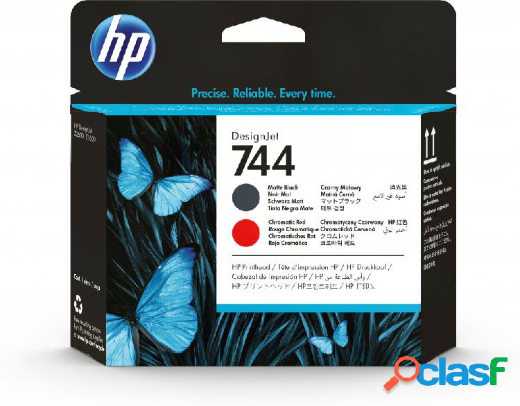 Cabezal HP 744 Negro Mate/Rojo Cromático