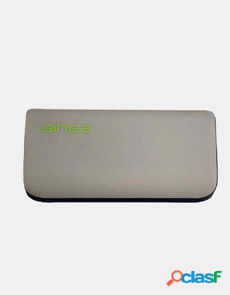 Cargador Portátil Ginga Power Bank Urban, 4000mAh, Gris