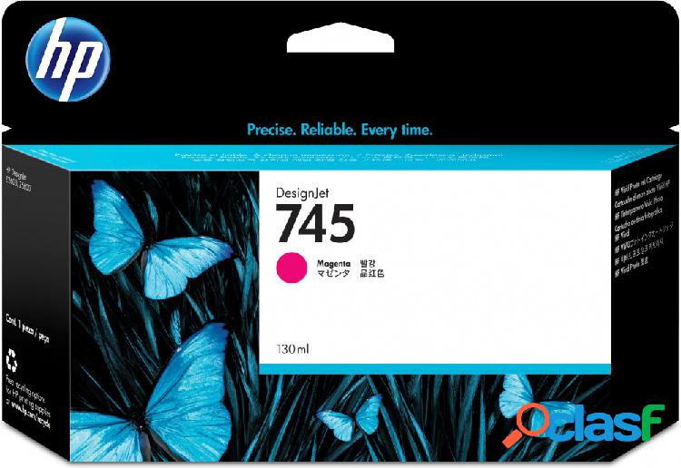 Cartucho HP 745 Magenta Original, 130 ml