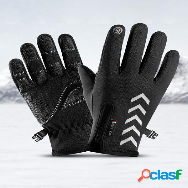 Ciclismo Cálido Guantes Impermeable Deportes Antideslizante