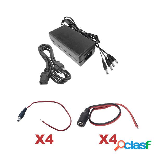Epcom Kit con Fuente de Poder 12V, 5A con 4 Salidas -