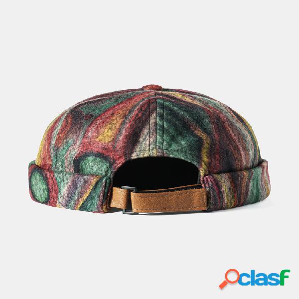 Hombres y Mujer Folk-custom Brimless Cráneo Gorra Abstract