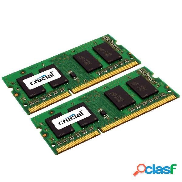 Kit Memoria RAM Crucial DDR3, 1600MHz, 8GB (2 x 4GB), CL11,