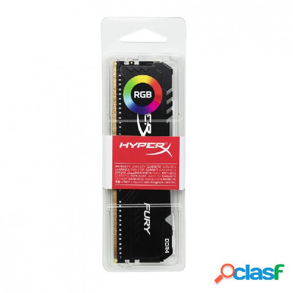 Memoria RAM HyperX FURY RGB DDR4, 2666MHz, 32GB, Non-ECC,
