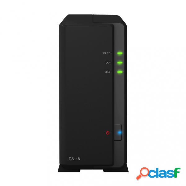 Synology Servidor NAS DS118 de 1 Bahia, Realtek RTD1296
