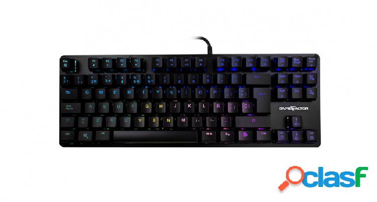 Teclado Gamer Game Factor KBG500 RGB, Teclado Mecánico,