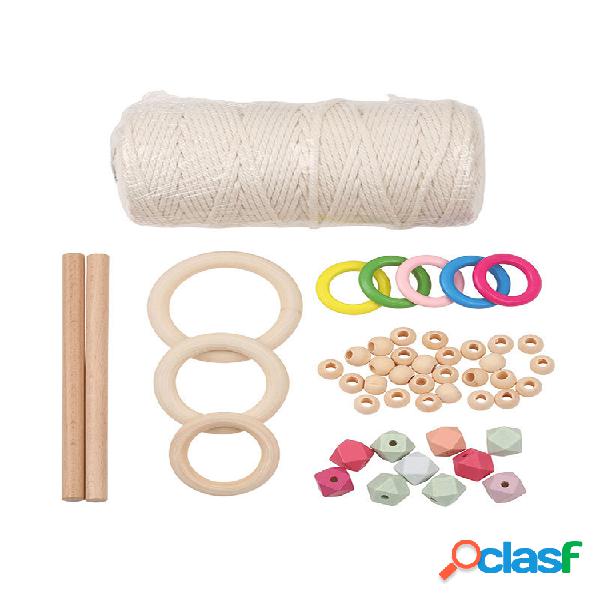 Un conjunto de material de cesta tejida para macetas DIY