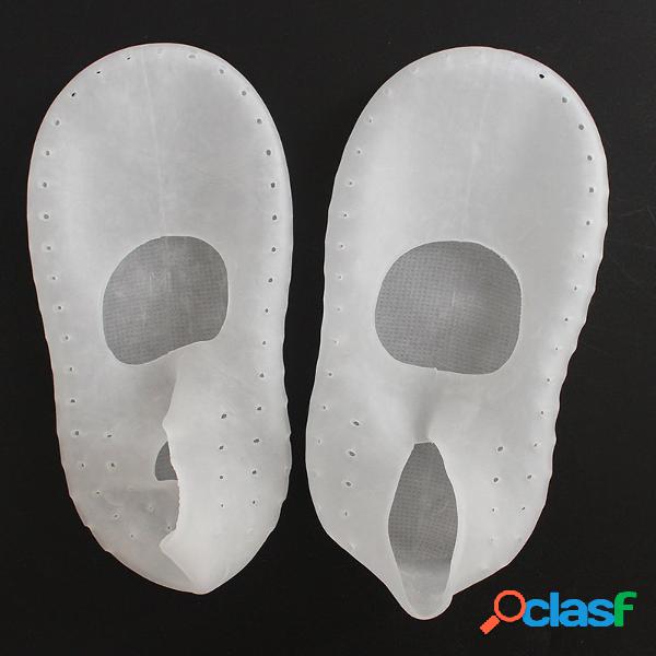 1 par de calcetines de silicona unisex que previenen la