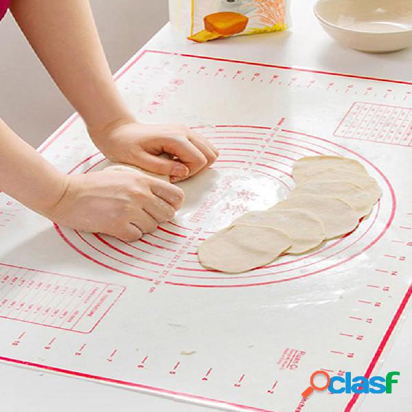 Cocina Silicona Fibra de vidrio Rollo de masa Hoja Pastel