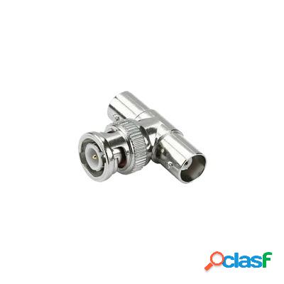 Epcom Conector Coaxial BNC BNC Macho - BNC Hembra, Plata