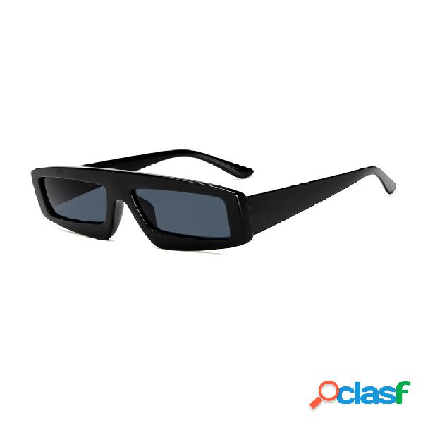 Hombre Anti-UV PC Lente Gafas Gafas de sol cuadradas