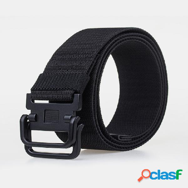 Hombre Placa Lona con hebilla Cinturón Sport Durable