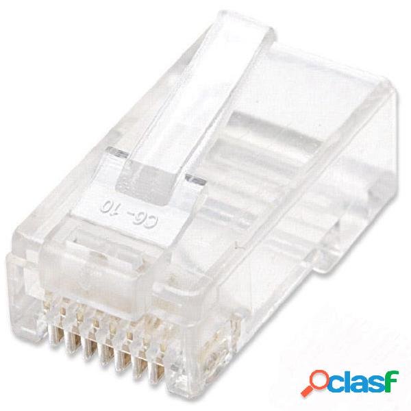 Intellinet Plug RJ-45 Cat5e UTP Sólido, Transparente, 1