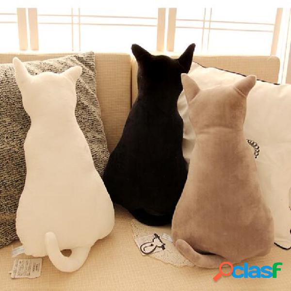 KCASA KC Super Cute Soft Plush Gato Cojín de sofá trasero