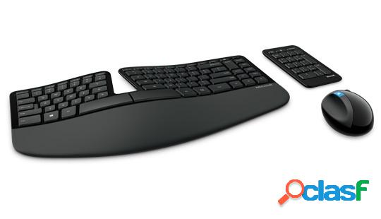 Kit de Teclado y Mouse Microsoft Sculpt Ergonomic Desktop,