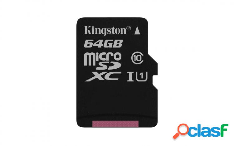 Memoria Flash Kingston Canvas Select, 64GB MicroSD UHS-I