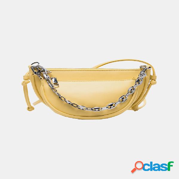 Mujer 2PCS Sillín de cadena sólida de forma irregular