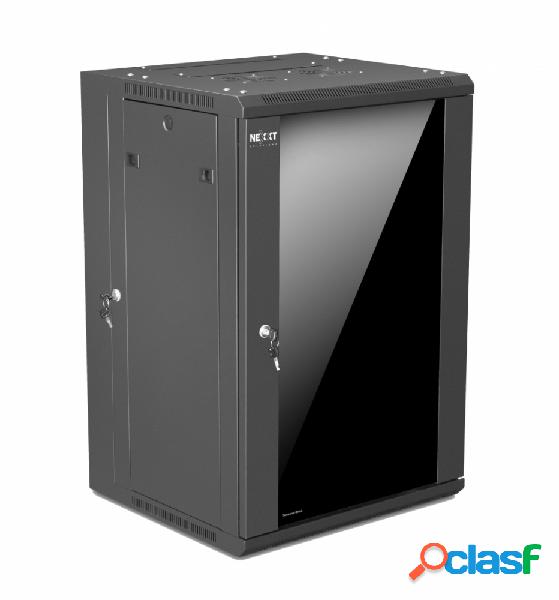 Nexxt Solutions Gabinete de Pared 18U, hasta 60kg, Negro