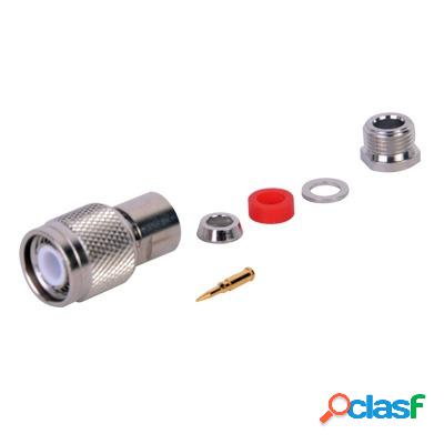 RF Industries Conector Coaxial TNC Macho, Níquel