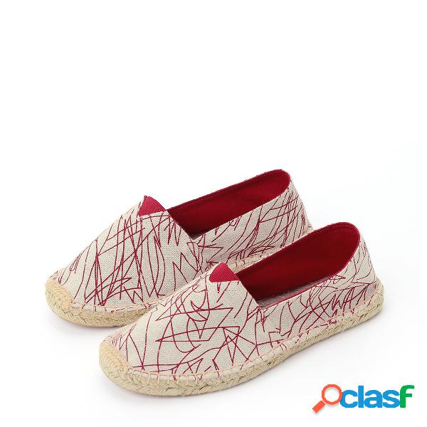 Red Fashion Plain Design Flats