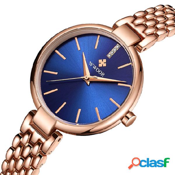Señoras de moda Vestido reloj de pulsera de regalo Reloj