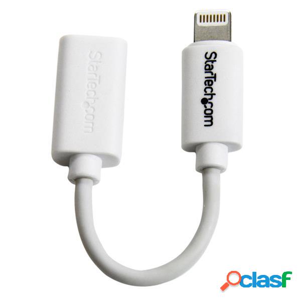 StarTech.com Adaptador Micro USB B - Lightning 8-pin, 10cm,